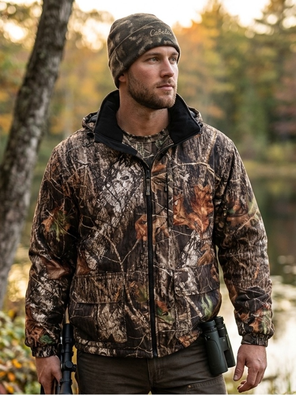 Cabela's ALL GAME OUTFITTERA REALTREE Style Camo Performance Jacket L